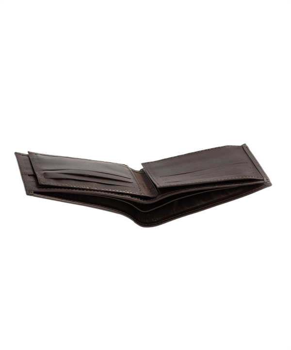 کیف پول چرم مردانه قهوه ای چرم مشهد Mashhad Leather مدل D0242