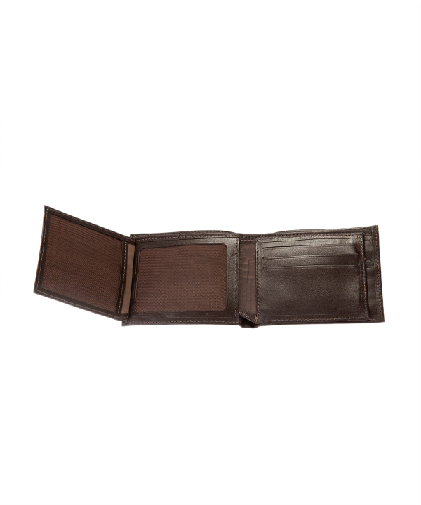 کیف پول چرم مردانه قهوه ای چرم مشهد Mashhad Leather مدل D0242