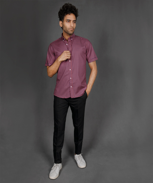 پیراهن چهارخانه مردانه برندس Brands کد Br1826