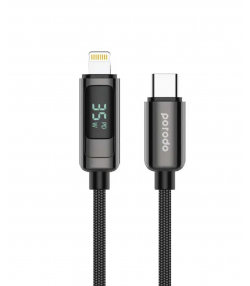 کابل تبدیل Type-C به Lightning پرودو مدل PD-35WAPD-BK طول 1.2 متر