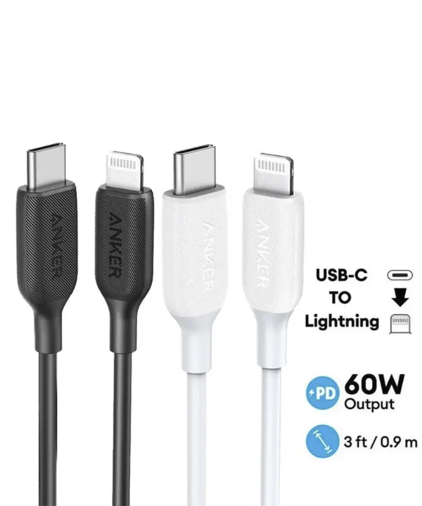 کابل تبدیل Type-Cبه Lightning انکر مدل A8832 طول 0.9 متر