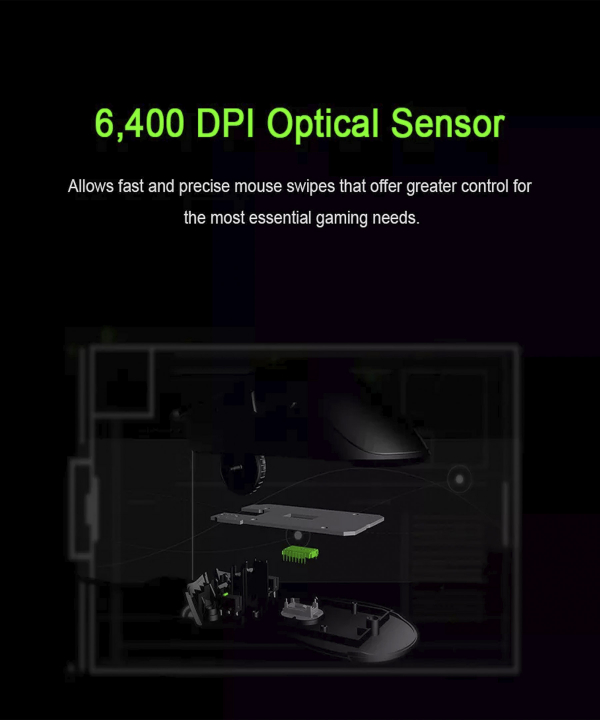 ماوس گیمینگ با سیم ریزر مدل DEATHADDER ESSENTIAL RZ01