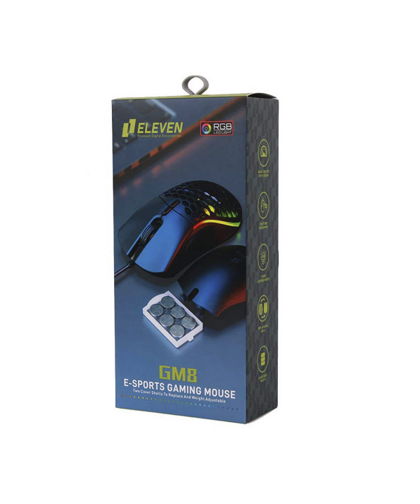 ماوس گیمینگ با سیم الون مدل GM8 RGB