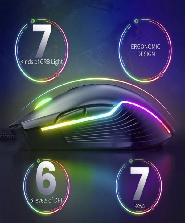 ماوس گیمینگ بی سیم اونیکوما مدل CW905 2.4GHz RGB