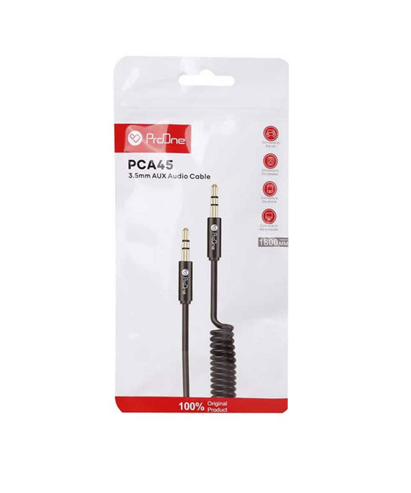 کابل فنری AUX پرووان مدل PCA45 طول 1.8 متر
