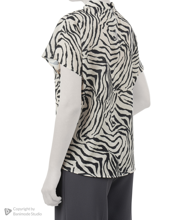 بلوز آستین کوتاه زنانه ریسانی مدل 3144