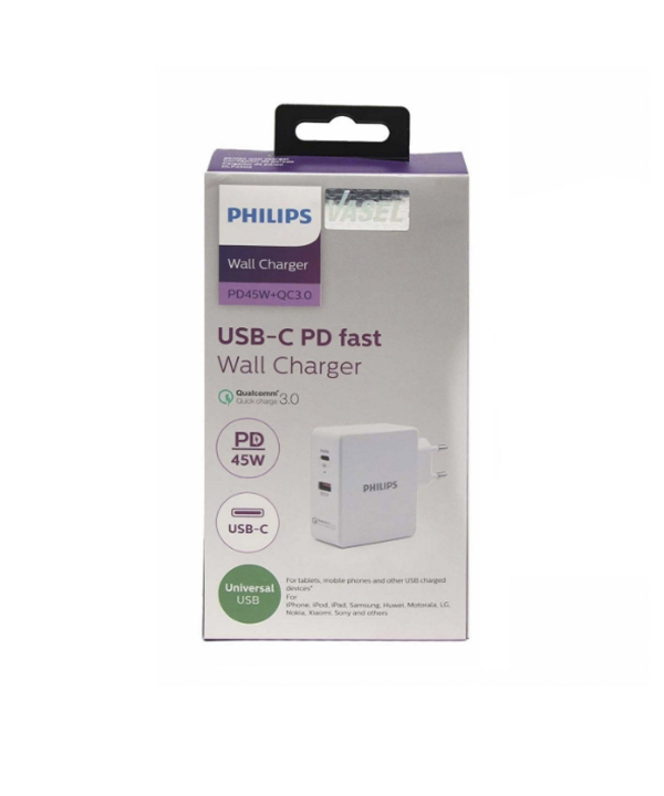 شارژر دیواری USB فیلیپس ULTRA FAST مدل DLP2509