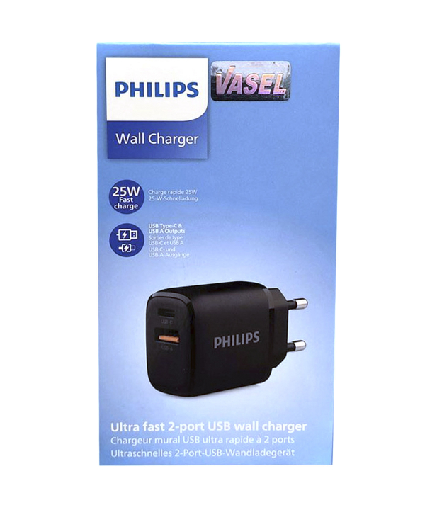 شارژر دیواری USB فیلیپس ULTRA FAST مدل DLP4327