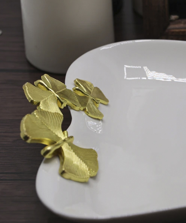 شیرینی خوری مستطیل بی وی کی BVK طرح BUTTERFLY مدل 672435