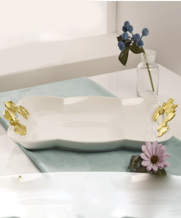 دیس مستطیل بی وی کی BVK طرح BUTTERFLY کد 672535