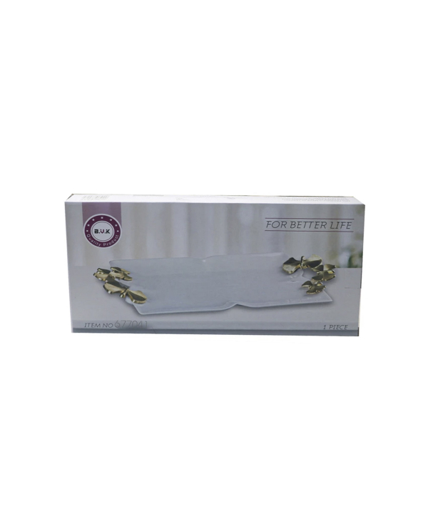 دیس مستطیل بی وی کی BVK طرح BUTTERFLY کد 677041
