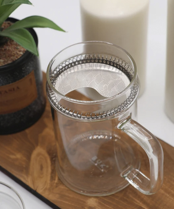 لیوان دمنوش شیشه ای بی وی کی BVK مدل 314202