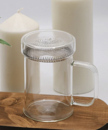 لیوان دمنوش شیشه ای بی وی کی BVK مدل 314202