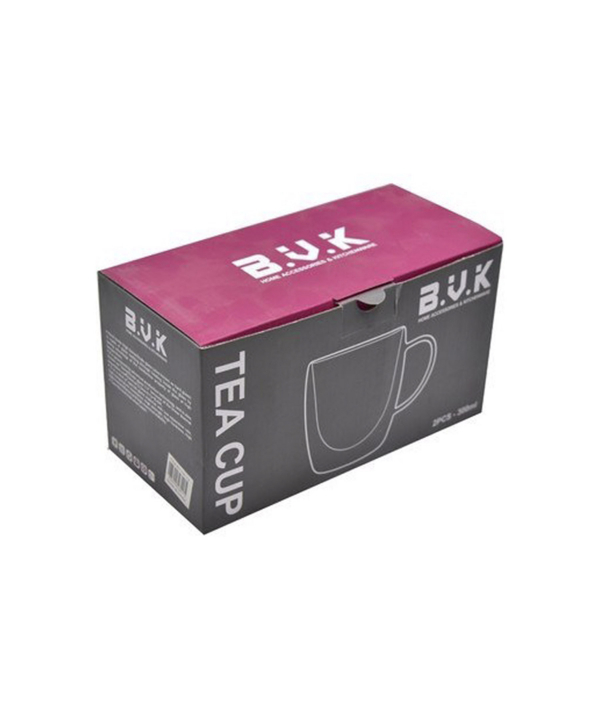 لیوان 2 جداره بی وی کی BVK حجم 300 میلی لیتر مدل 326113 بسته دو عددی