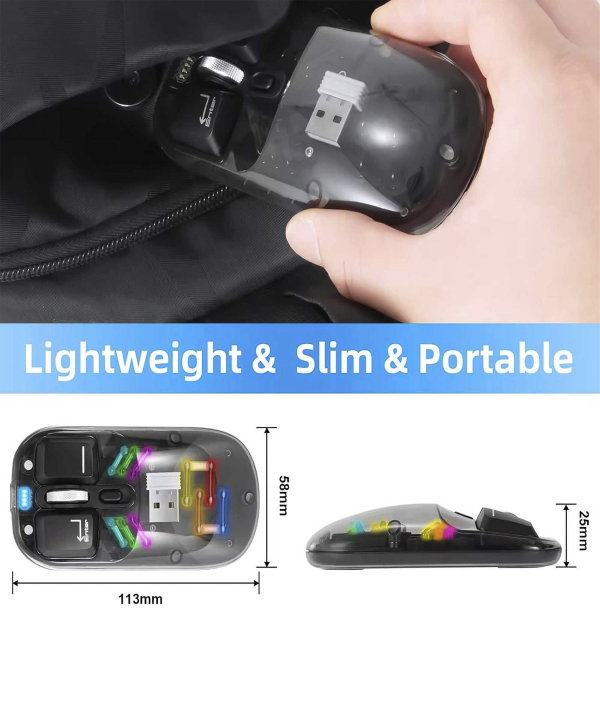 ماوس بی سیم سایلنت فشن مدل XWD118 M08 RGB