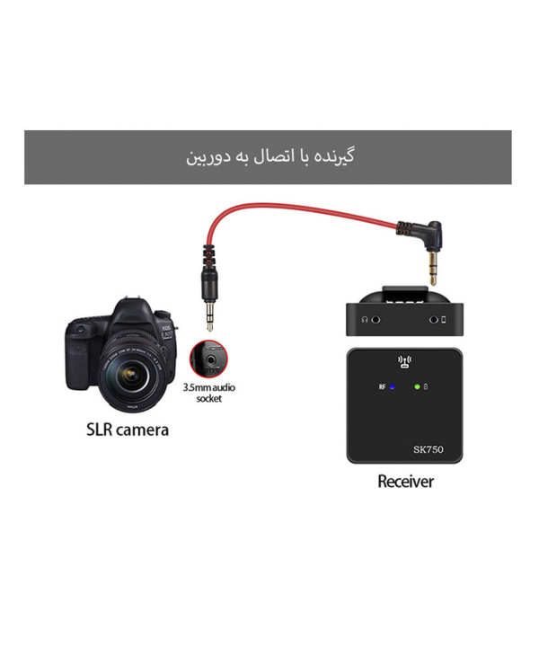 میکروفون یقه ای بی سیم مدل SK750 Z2