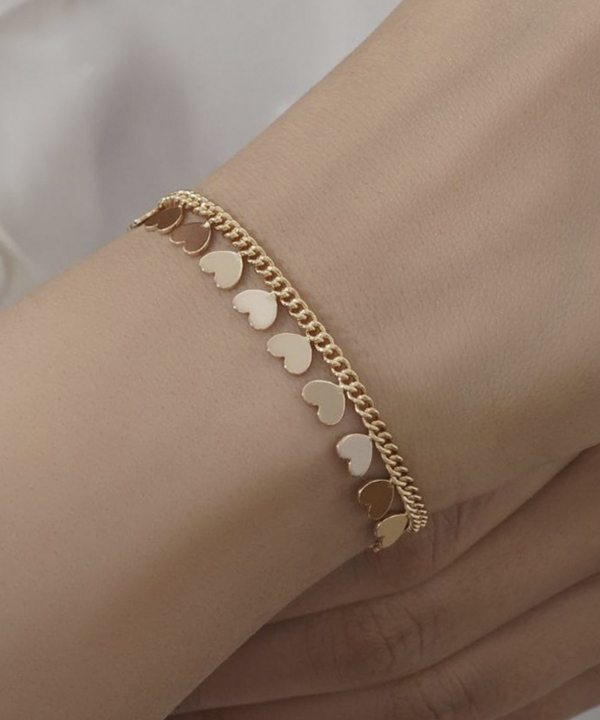 دستبند زنانه ژوپینگ Xuping مدل قلب کد AAD-578