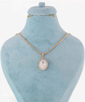 گردنبند مس و روکش طلا زنانه ژوپینگ  مدل mp-AAB-632