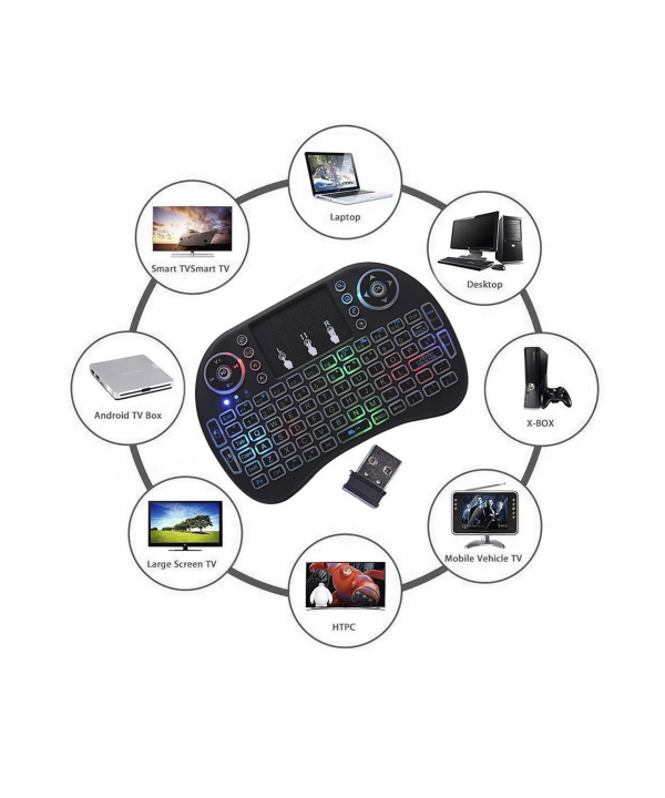 مینی کیبورد بی سیم اکسون مدل BACKLIT با حروف فارسی