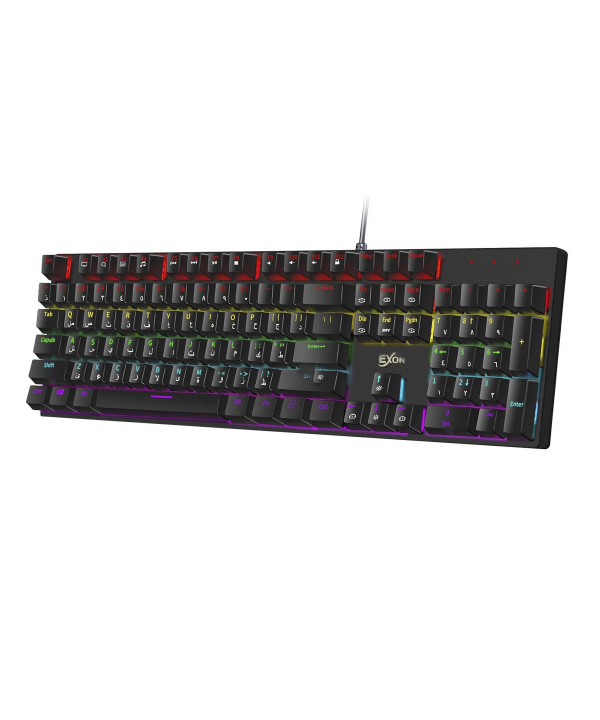 کیبورد گیمینگ با سیم اکسون مدل ZYG800 RGB