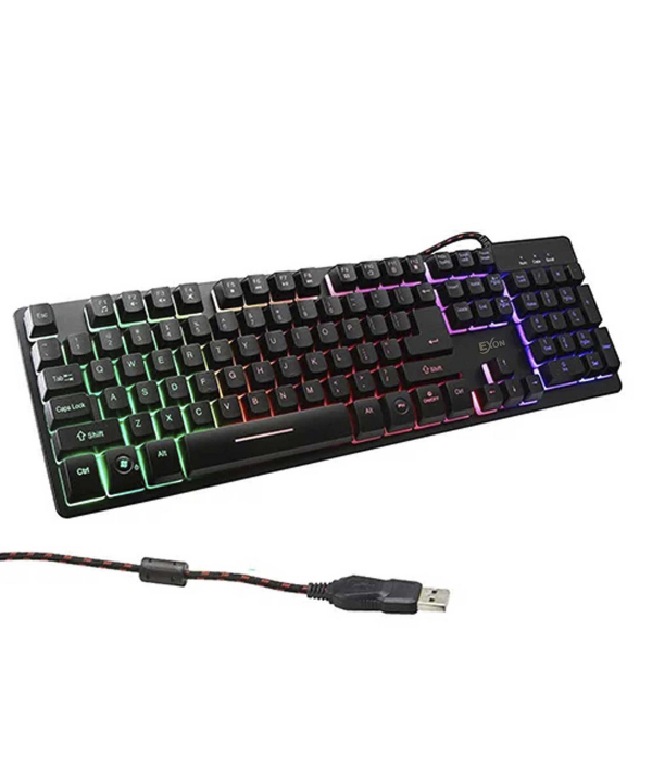 کیبورد گیمینگ با سیم اکسون مدل ZYG800 RGB