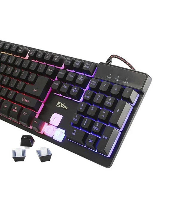 کیبورد گیمینگ با سیم اکسون مدل ZYG800 RGB