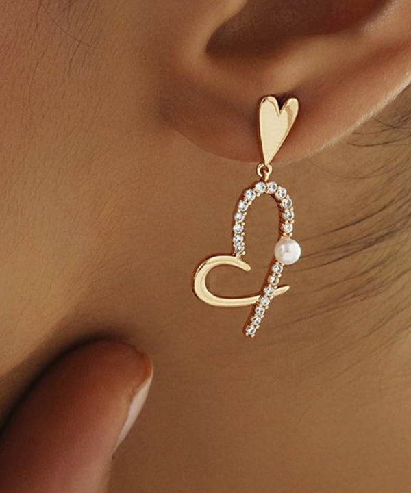 گوشواره زنانه ژوپینگ Xuping مدل قلب کد AAC-1062