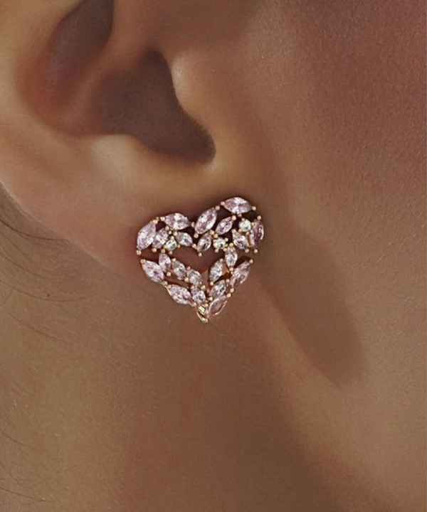 گوشواره زنانه ژوپینگ Xuping مدل قلب کد AAC-1065
