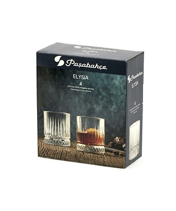 نیم لیوان الیسا ساده پاشاباغچه Pasabahce کد 520004 بسته 4 عددی