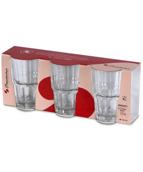 لیوان سرنیتی پاشاباغچه Pasabahce کد 520465 بست 3 عددی