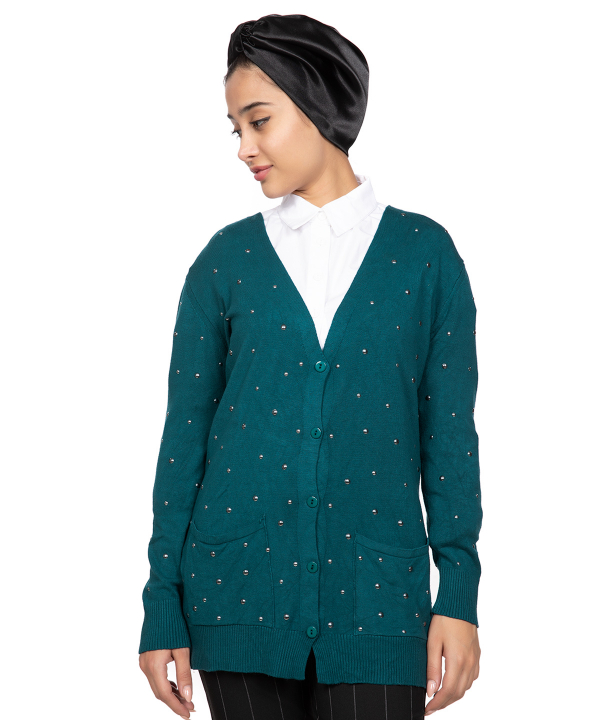 ژاکن زنانه یقه هفت ژوور Jour  کد LF707048