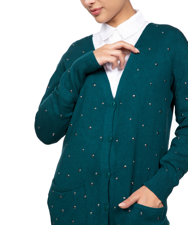 ژاکن زنانه یقه هفت ژوور Jour  کد LF707048