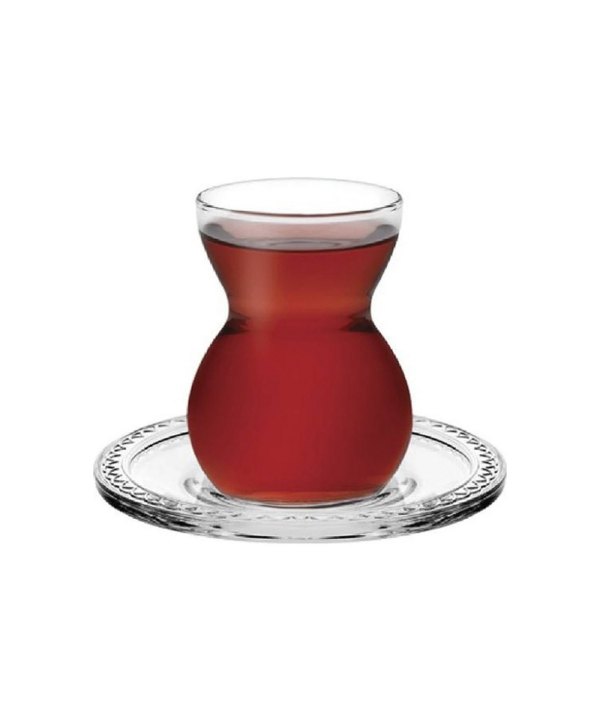 استکان نعلبکی اتنیک پاشاباغچه Pasabahce کد 96575