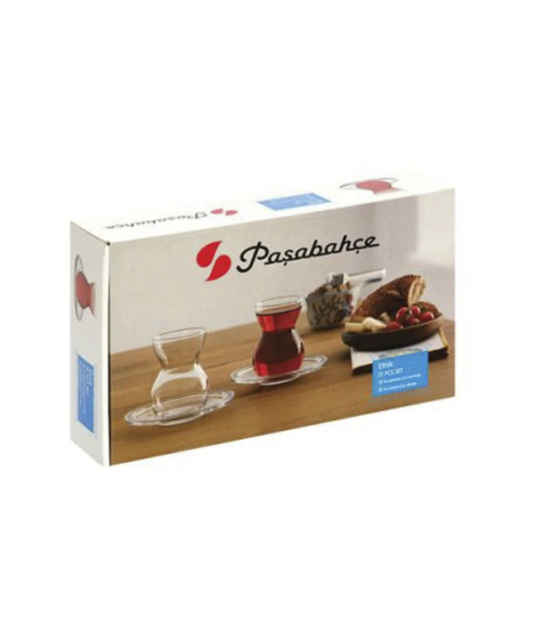 استکان نعلبکی اتنیک پاشاباغچه Pasabahce کد 96575