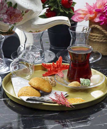 استکان نعلبکی ایرم آنتی باکتریال پاشاباغچه Pasabahce کد 96354