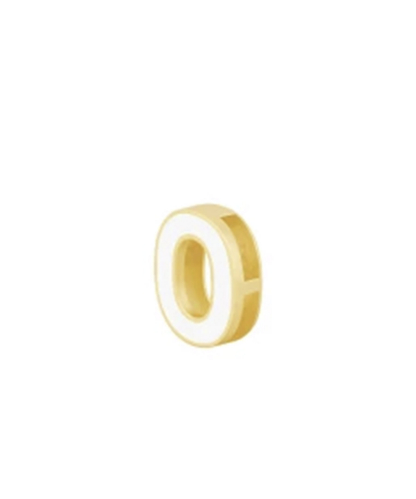 آویز میناکاری سفید حرف O درریس Doris کد P5931