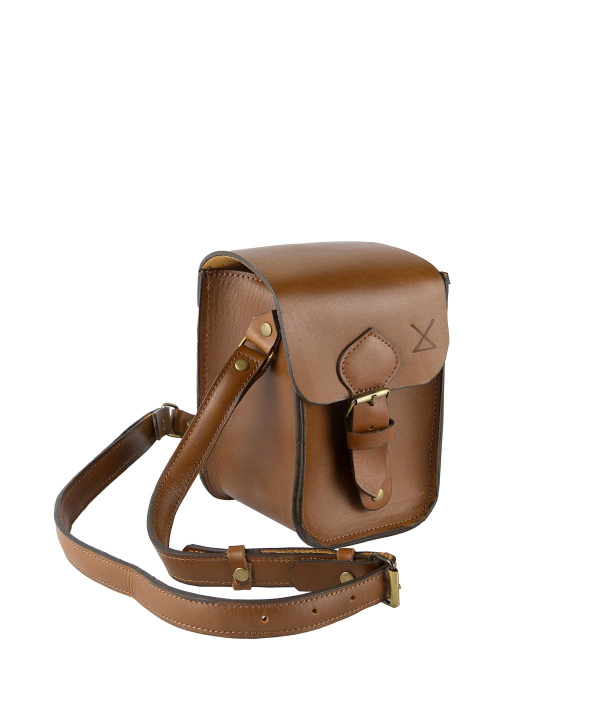 کیف دوشی زنانه چرم طبیعی چرم لانکا Lanka Leather مدل CB-17