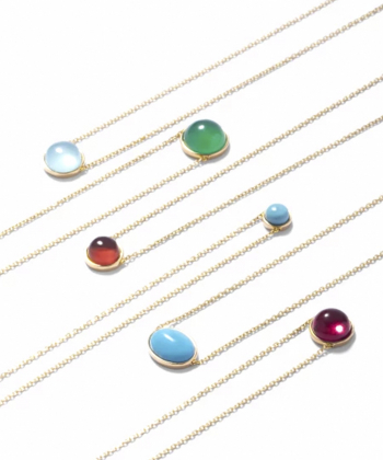 گردنبند سنگ آکوامارین درریس Doris کد P5966