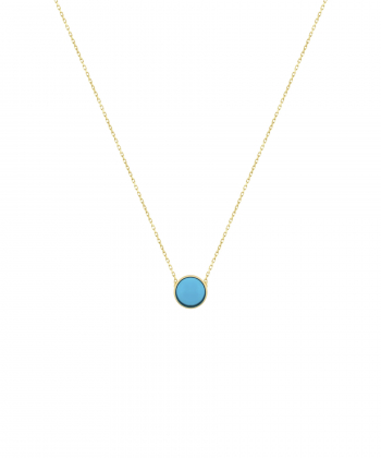 گردنبند فیروزه خاتون آبی تیره درریس Doris کد P5967