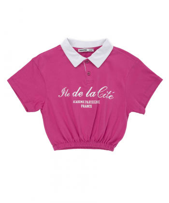 پولوشرت آستین کوتاه دخترانه مرینو مدل 1703