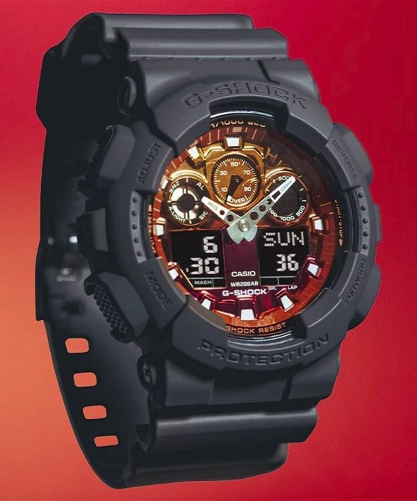 ساعت مچی مردانه کاسیو Casio مدل GA-100FL-8ADR