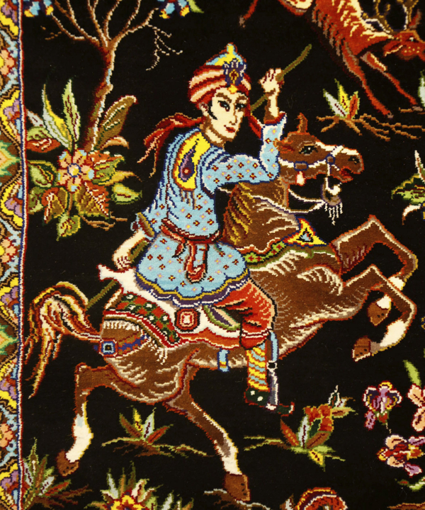 فرش دستباف راه ابریشم Rahe abrisham کد 1043