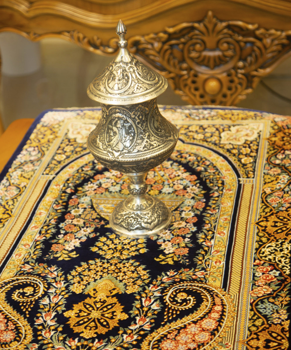 فرش دستباف راه ابریشم Rahe abrisham کد 1040