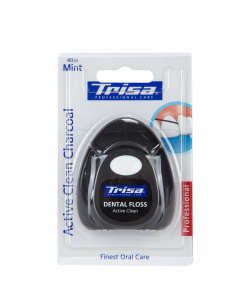 نخ دندان تریزا Trisa مدل Active Clean Charcoal طول 40 متر