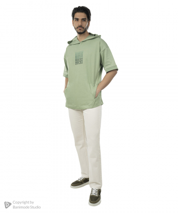 هودی آستین کوتاه مردانه جوتی جینز JootiJeans کد 51573535