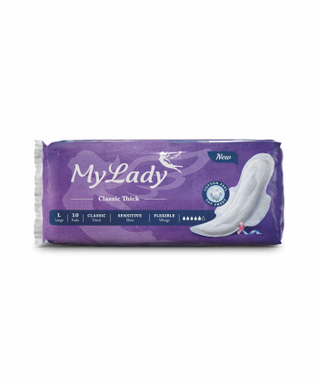 نوار  بهداشتی بالدار ضخیم بزرگ مای  لیدی My Lady بسته 10 عددی