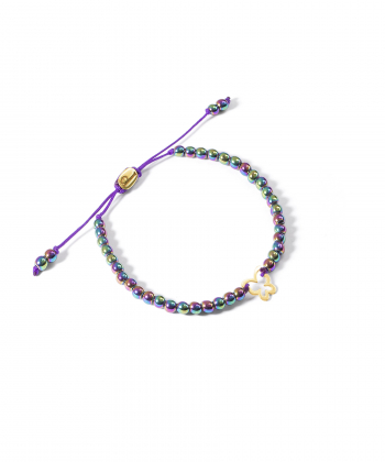 دستبند طلا سنگی پروانه پرسته Parasteh کد 537082