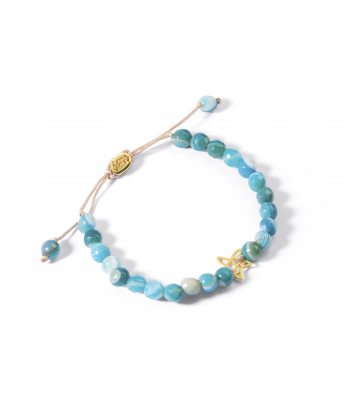 دستبند طلا سنگی ستاره دریایی پرسته Parasteh کد 537071