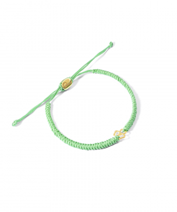 دستبند طلا بافت شبدر پرسته Parasteh کد 537027