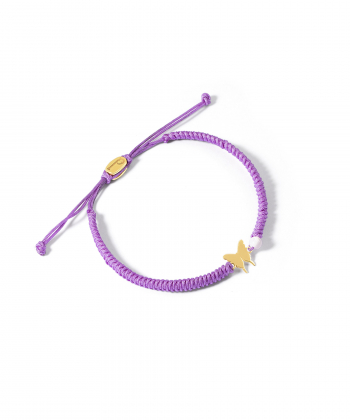 دستبند طلا بافت پروانه پرسته Parasteh کد 537008